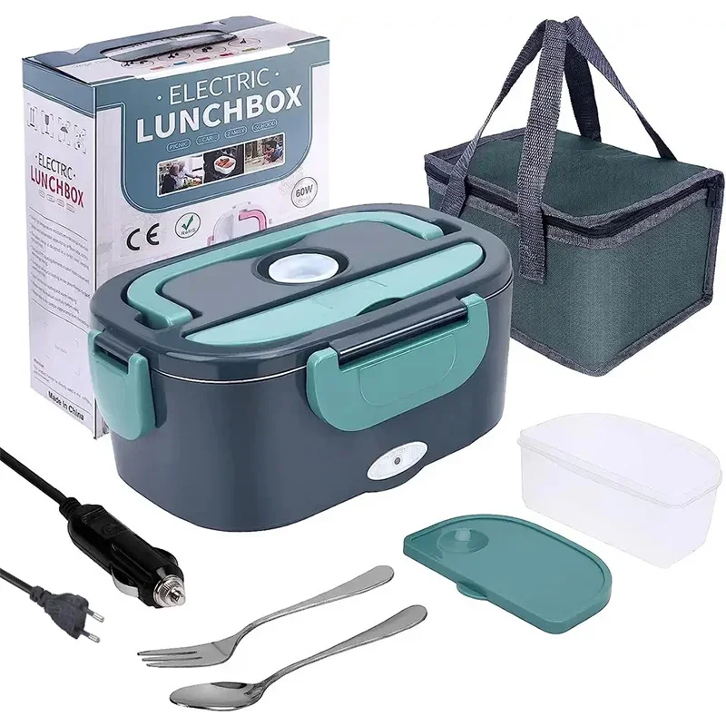 

1.5 L 60W Electric Lunch Box Food Warmer Portable Food Heater for Car Or - Leak Proof, Lunch Heating Microwave for Truckers