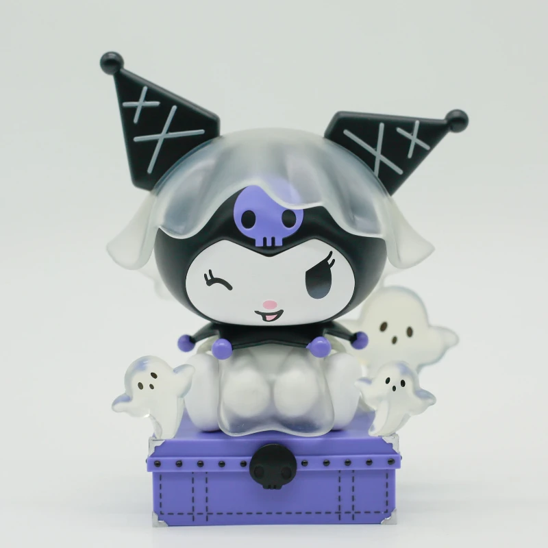 

Фигурка героев Sanrio Kuromi, серия «Темная ночь», слепая коробка, коллекция игрушек, украшение для рабочего стола, подарки на день рождения для детей