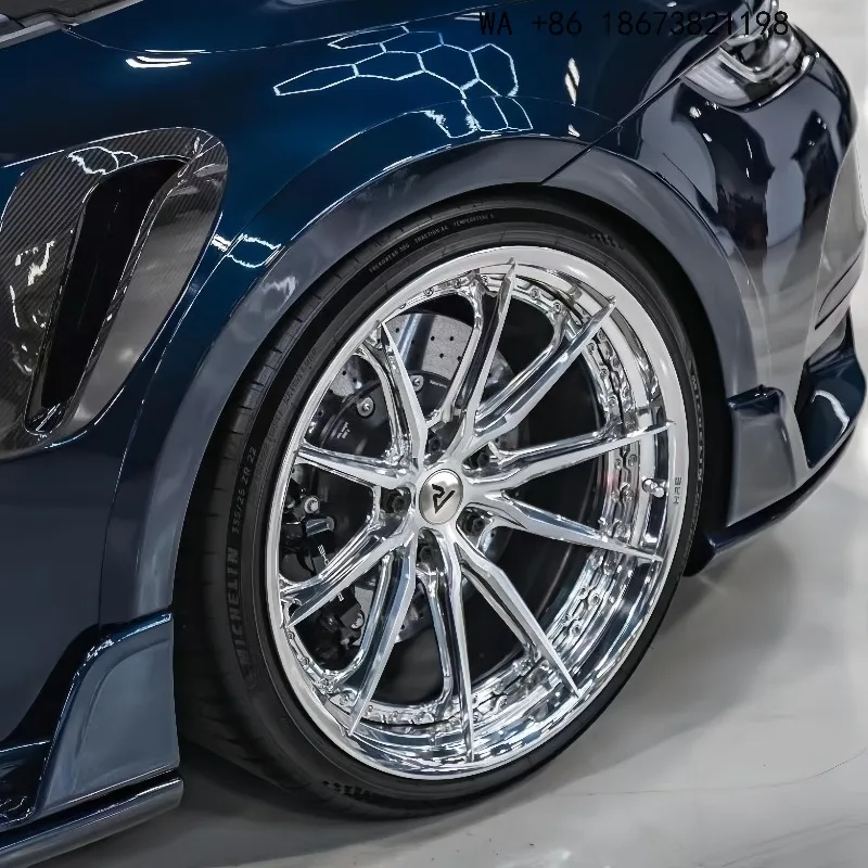 Personalized Forged Wheels CNC Milled Lip 2 Piece Aluminum Alloy For Ferrari For Bentley For Land Rover Polished Deep Concave