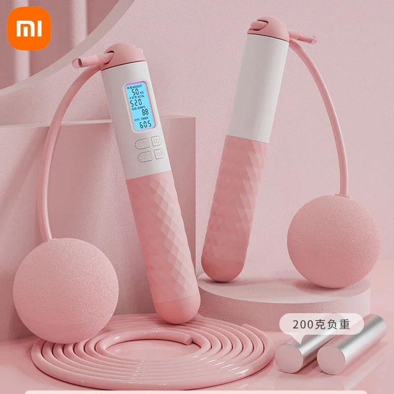 Xiaomi Adult Dual-use Rope Skipping Intelligent Counting Wire Rope Home Cordless Weight Skipping Sports Goods Weighted Jump Rope