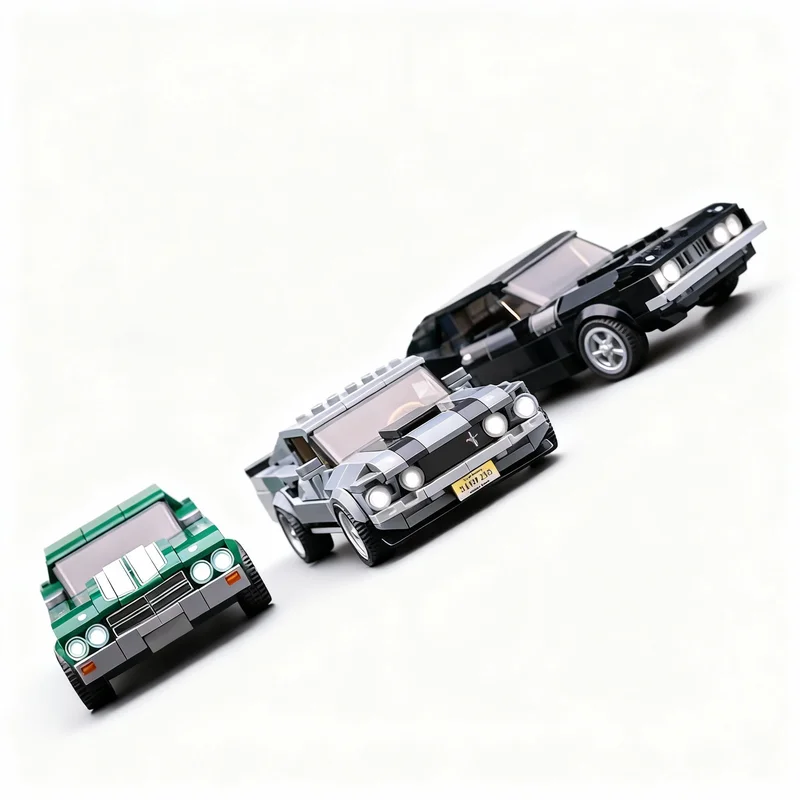 1087pcs MOC City Champions John Wick Car Bundle Model Building Blocks Construction Toys Christmas Gifts Idea DIY Kids Brick - view 5