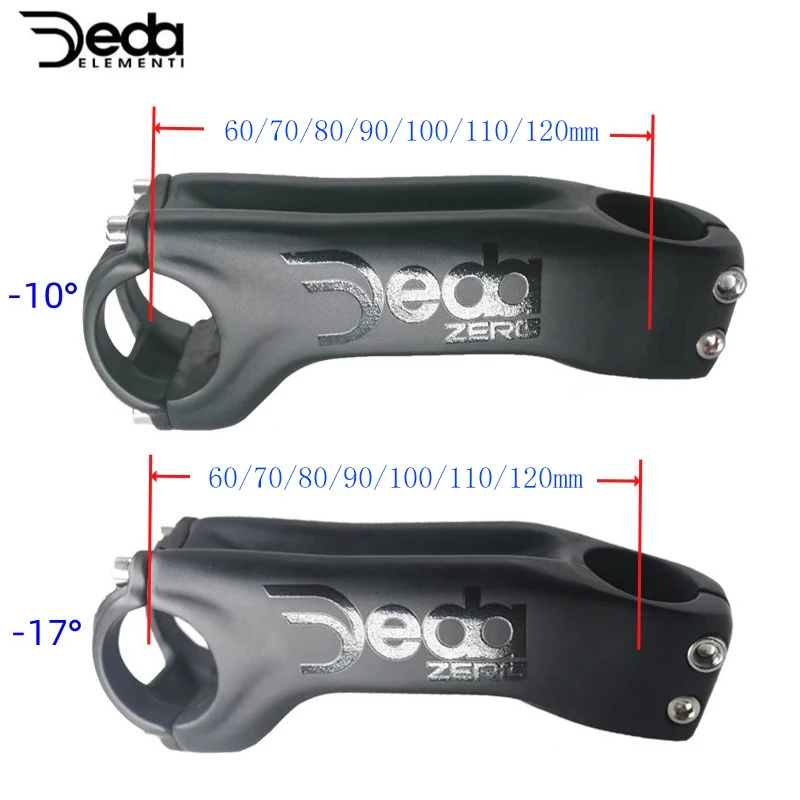 

DEDA черный Полностью карбоновый вынос Велосипедная дорога mtb Установка внутренней проводки Вынос-10 ° -17 ° детали руля рамы