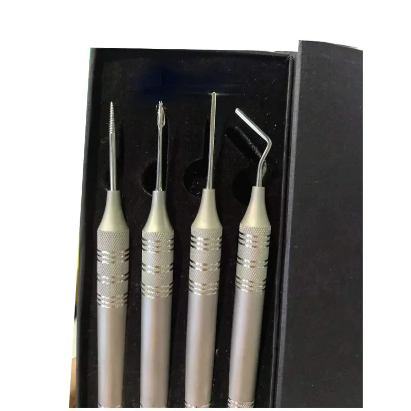 Herramienta de extracción Dental, Kit de potencia de periotomo flexible, Instrumentos dentales, 4 piezas/setDental