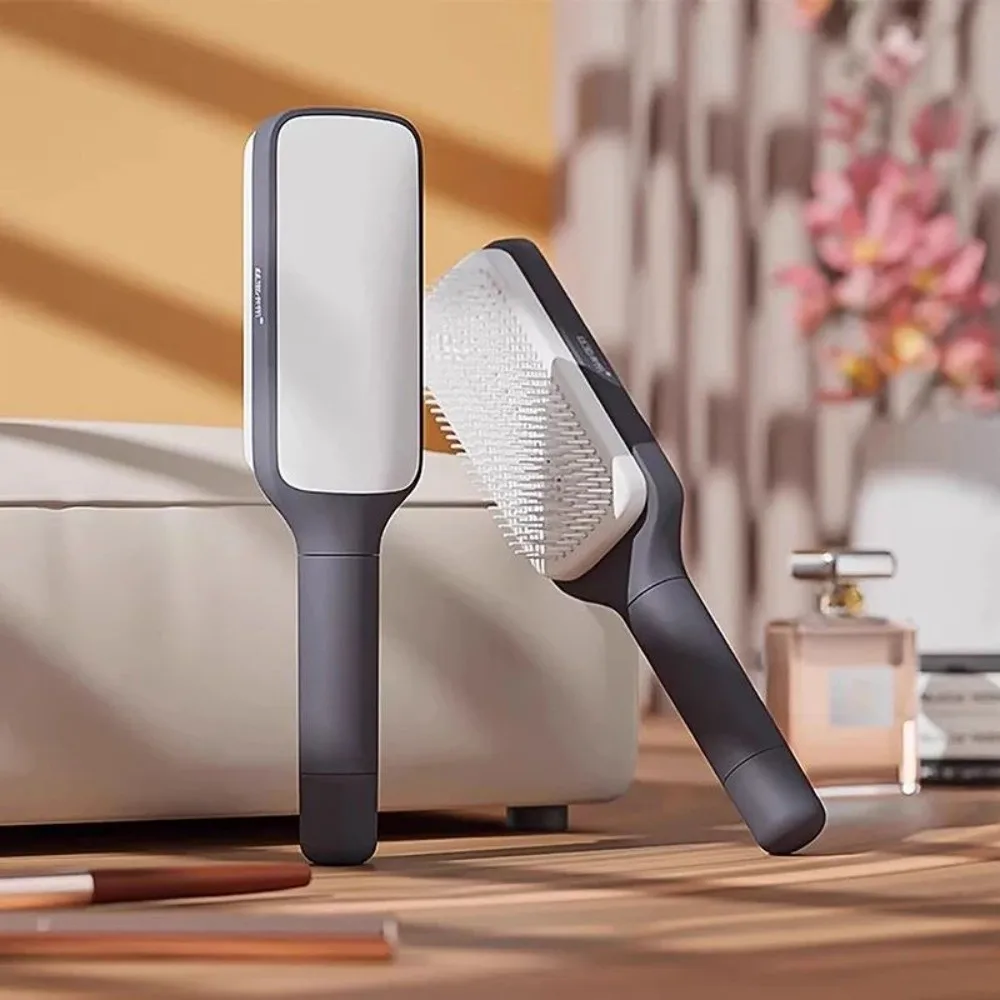 Rotatable Self Cleaning Hairbrush Anti Static Air Cushion Retractable Hair Comb One Key Cleaning Wet Dry Use Airbag Hair Brush
