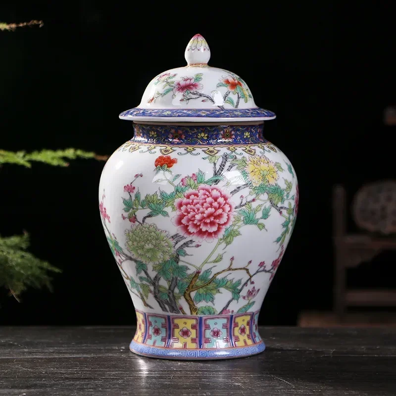 Vase à roses en porcelaine blanche, Vase en céramique Jingdezhen avec motif floral, Vases chinois pour jardin, bureau, hôtel, salon, 10 pouces