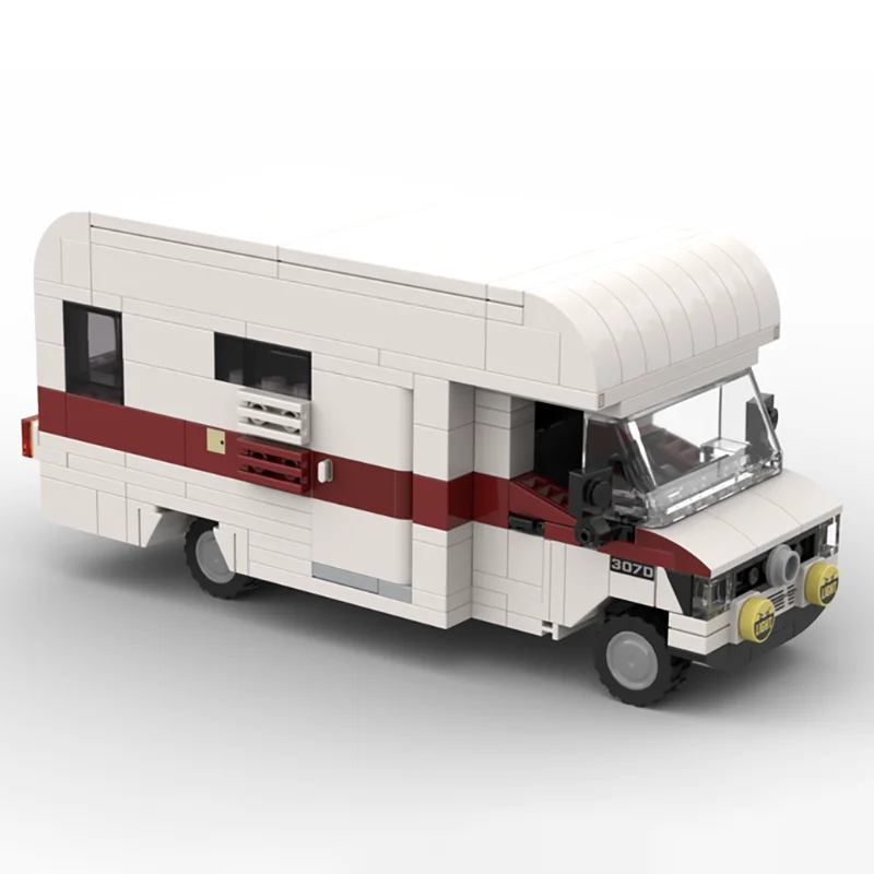 مدينة سيارات نموذج Moc قوالب بناء شاحنة التخييم نموذج التكنولوجيا وحدات كتل الهدايا البناء لعبة عيد الميلاد DlY مجموعة الجمعية