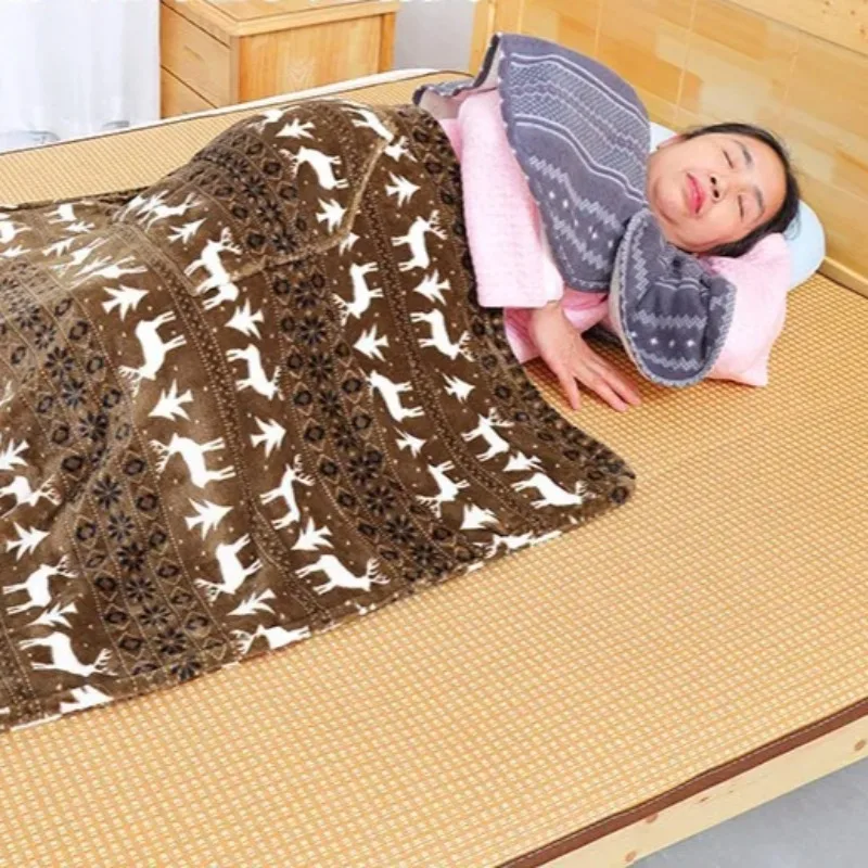 Wheelchair Lap Blanket for Elderly Half-Body Knee Warmerfor Cold Weather Nursing Care Shawl for Seniors Adults Hospital Home Use