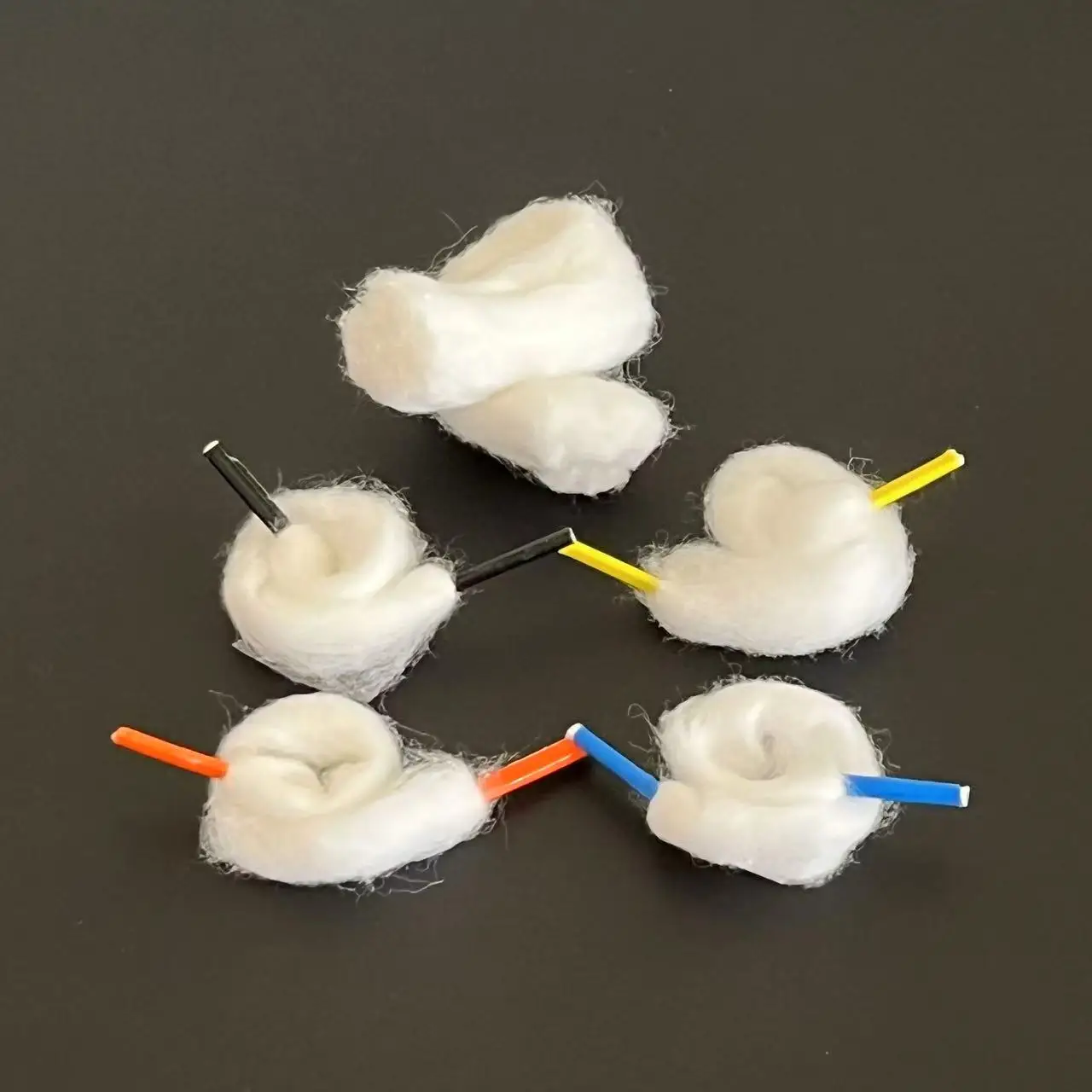 100/50/30/20/10 pièces 3.0 2.5 fils longue durée de vie coton biologique 10/11/12cm tampons/fil de coton cartine 100% coton non blanchi