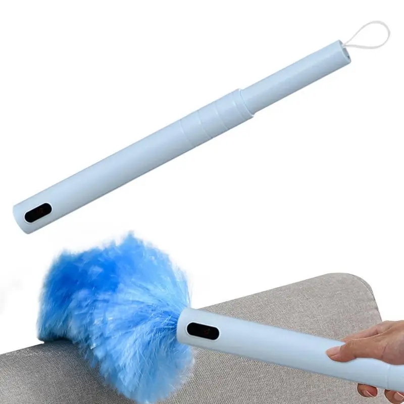 Rotating Spin Cleaner Duster Multi-Function 360 Spin Electric Feather Duster Vacuum Cleaner Battery Operated With Touch Button