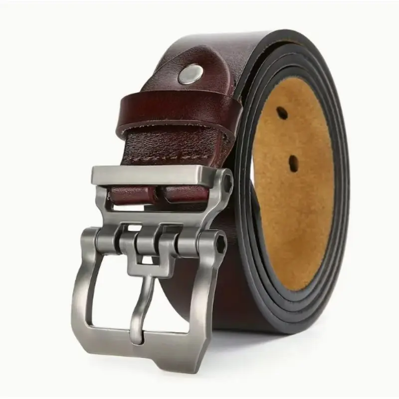 Große Größe 105-165cm Herren Gürtel aus reinem Rindsleder, verstellbar, lässig und formell, für Jeans und Hosen, ideales Vatertagsgeschenk für Papa – Detail 4