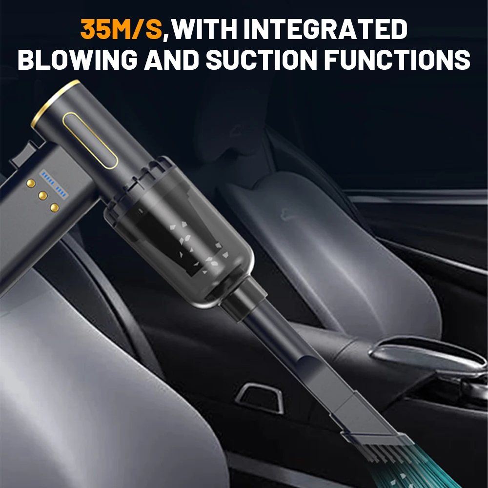พัดลมเทอร์โบเจ็ทมือถือขนาดเล็ก 990000RPM พัดลมเป่าลมแรงดันสูง สำหรับรถยนต์/คอมพิวเตอร์/บ้าน-อุตสาหกรรม เครื่องเป่าลมแบบท่อ