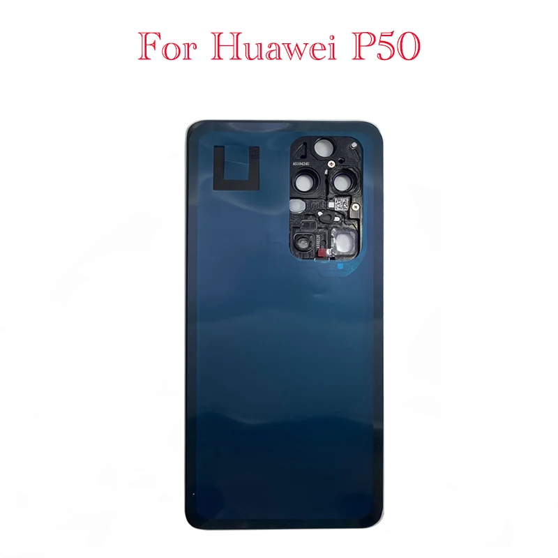 NEW For Huawei P50 Back Battery Cover Glass Housing Case Door Rear With Frame Camera Lens With sticker Replacement