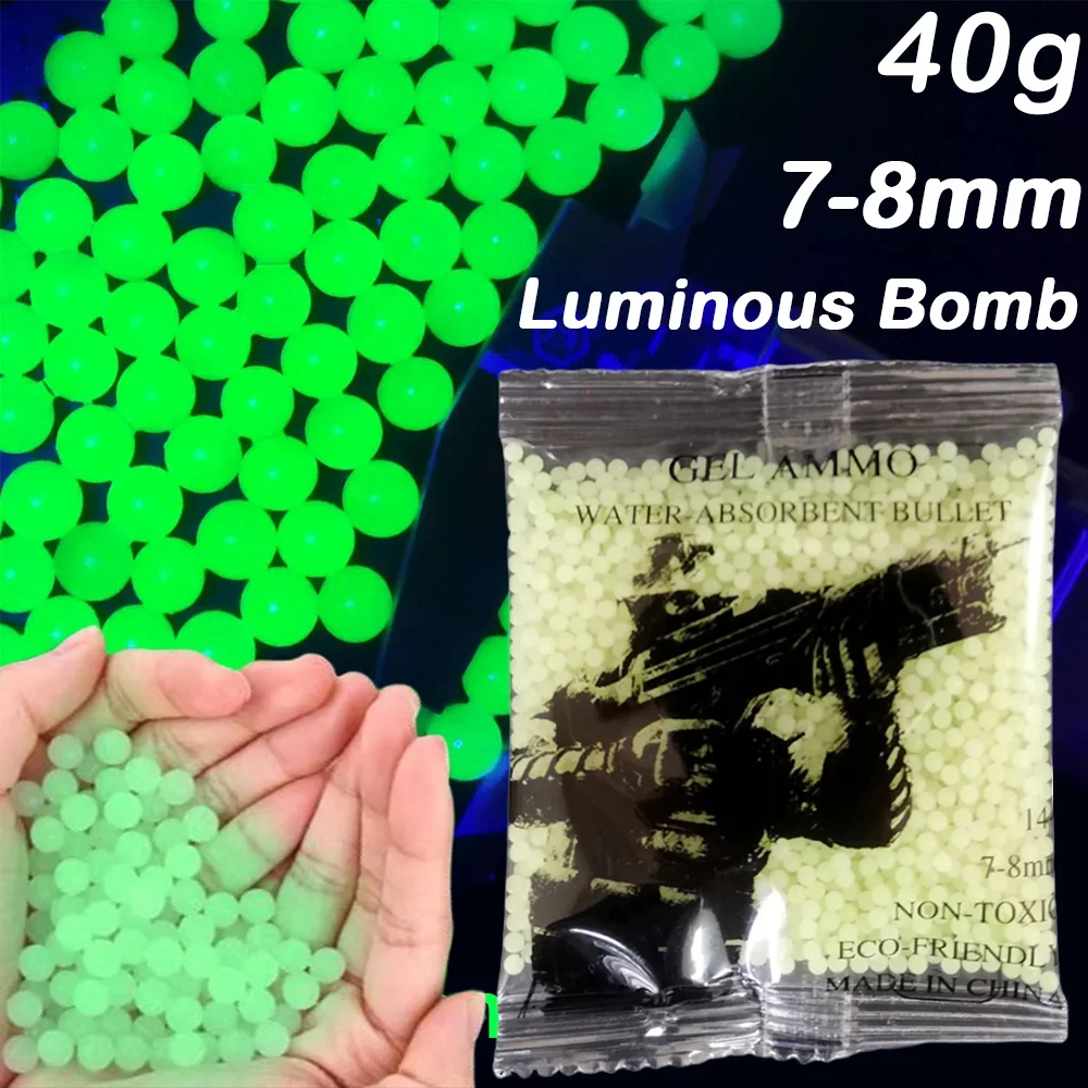 

7-8mm 3000 Rounds Luminous Tracking Projectile Uniform Size Fluorescent Grenade Hunting Soft Gun Bullets Youth Game