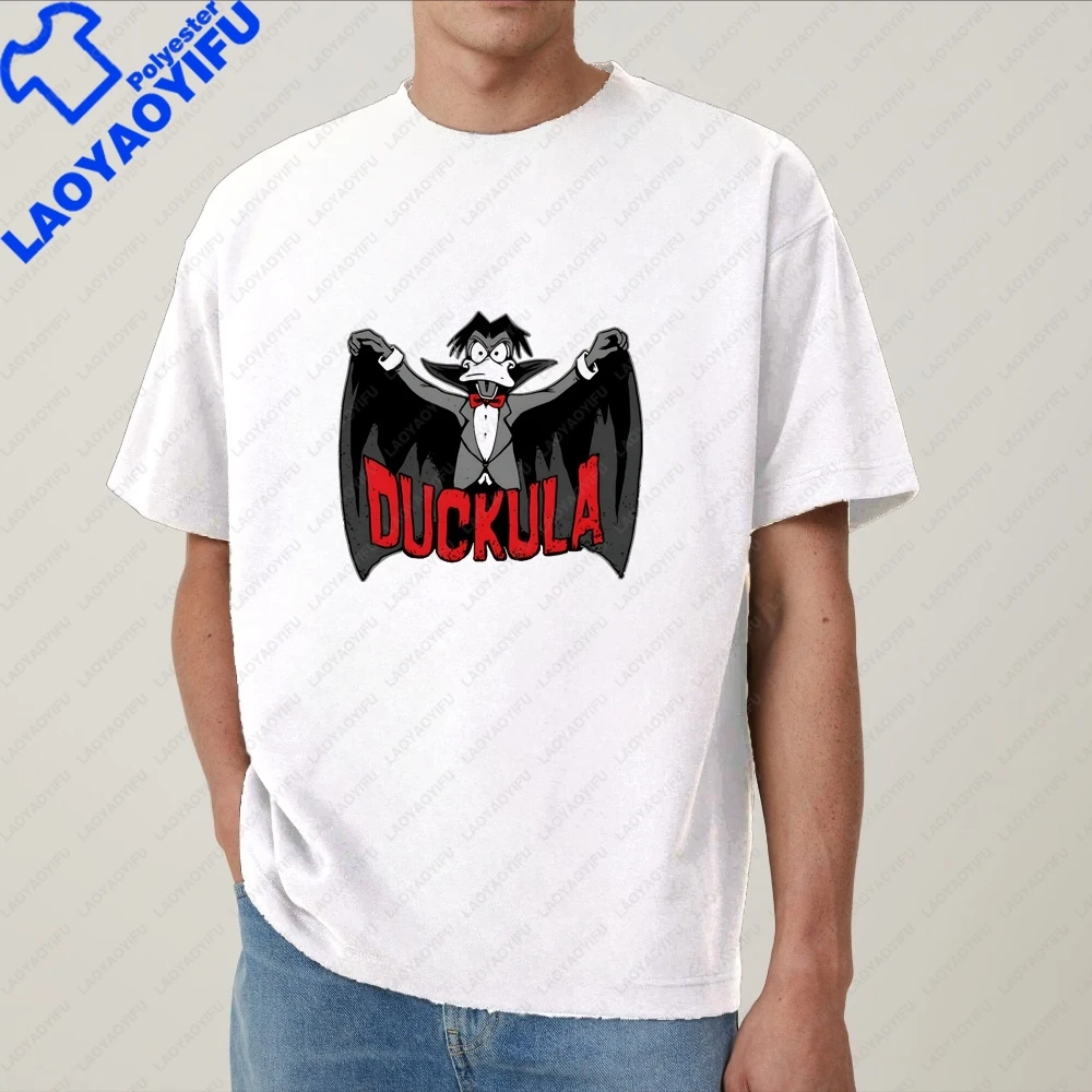 Interesting Count Duckula Unique Classic Top Trend Short-Sleeved Men's and Women's Universal Pattern T-Shirt