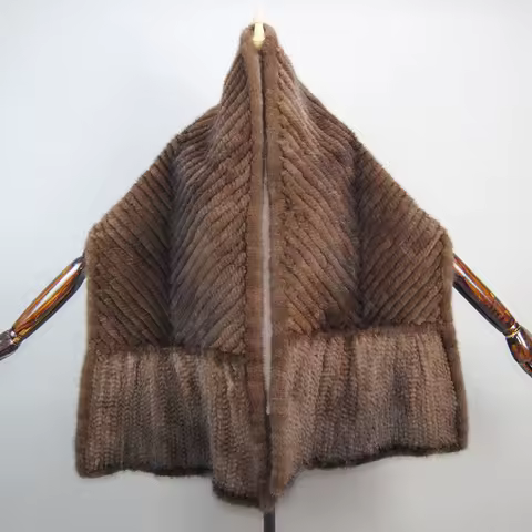 2025 Lady Luxury Authentic Mink Fur Shawl Scarf Winter 100%Natural Mink Fur Real Scarf Shawl Fashion Genuine Mink Fur Ponchos