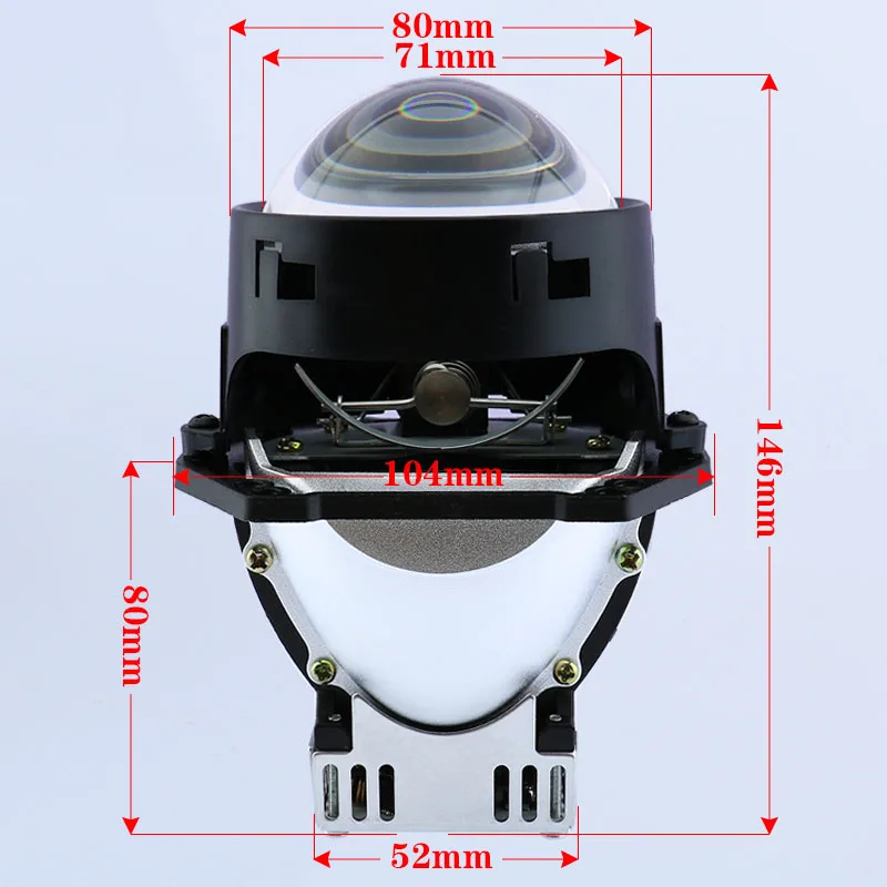 3.0inch Bi-LED Built in Driver 5500K 120W Projector Lens Headlight For H4 H7 9005 9006 Universal Car Headlamp Upgrade Retrofit