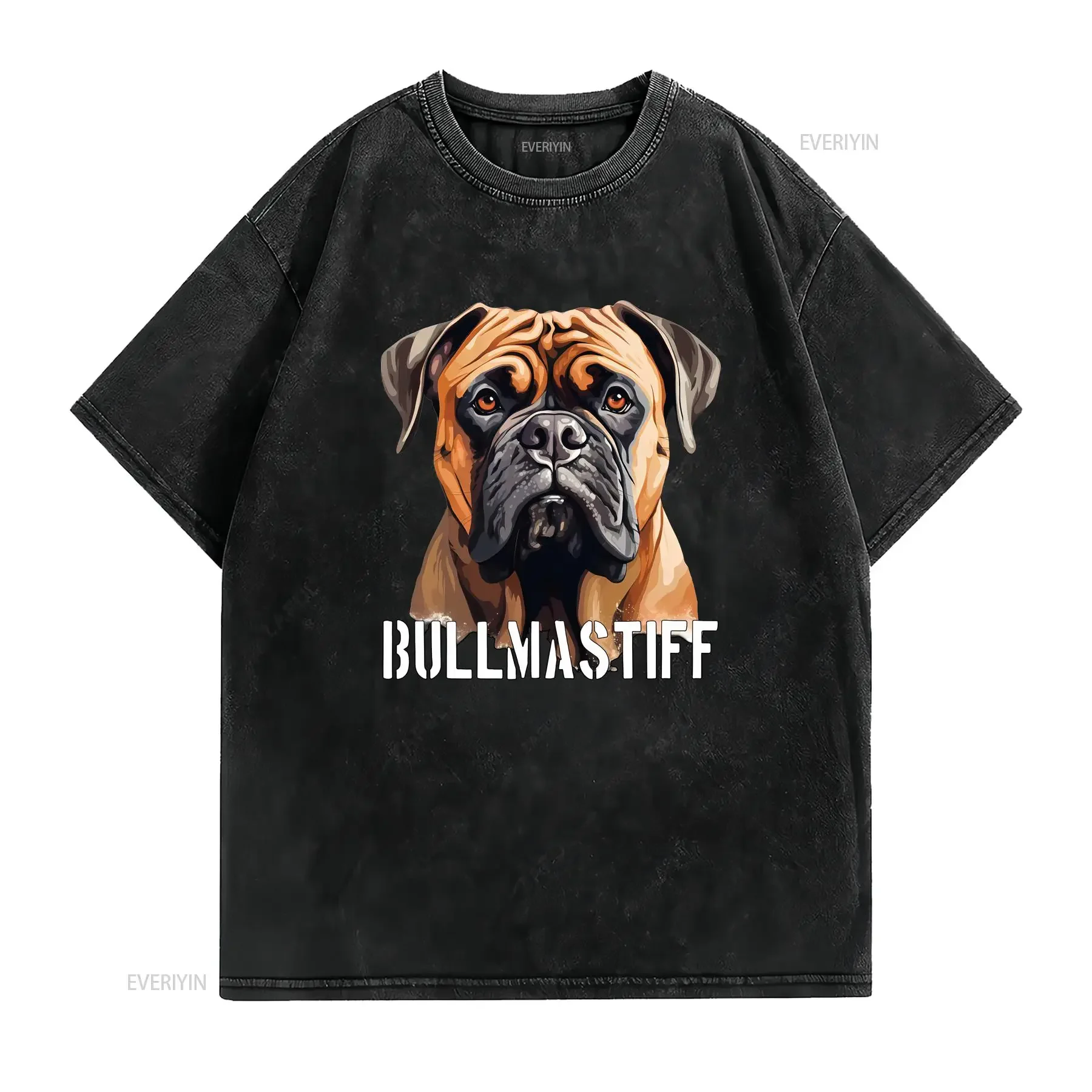 BullMastiff T Shirt Owner Bull Mastiff MastiffMom Dad vintage Washed Soft designer clothes Top For Everyday Wear Comfortable