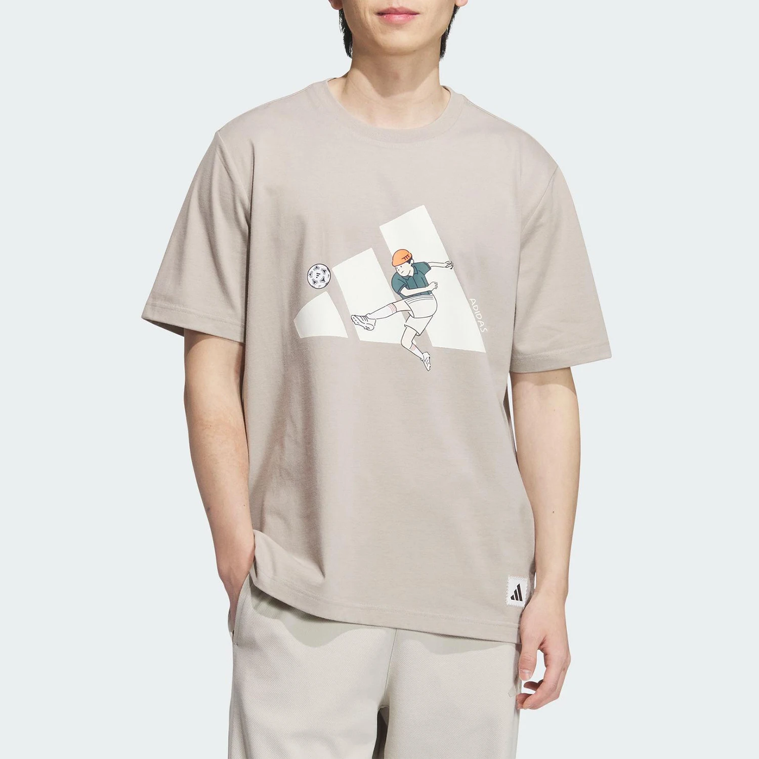 

adidas genuine 2025 Summer Men's Round Neck Graphic T-shirt KC5318