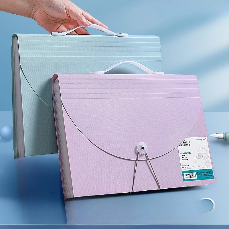 

13-карманная расширяющаяся папка для файлов формата А4, ручная сумка-органайзер-гармошка, сумка для документов, школьный экзамен, многослойная сумка для хранения документов