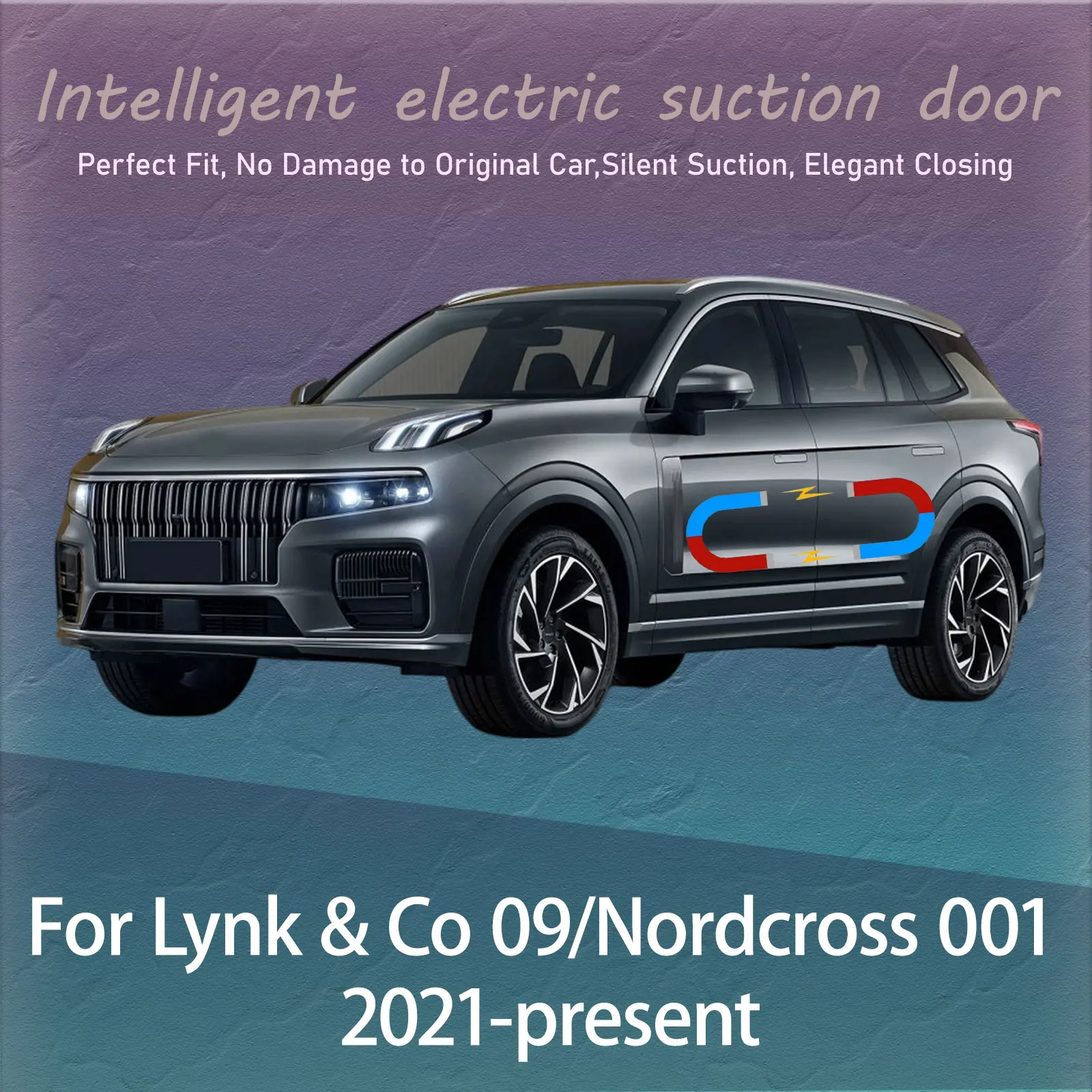 

Electric Soft Close Door Kit For Lynk & Co 09/Nordcross 001 2021-present Auto Silent Anti-Slam Suction Door System Automatic