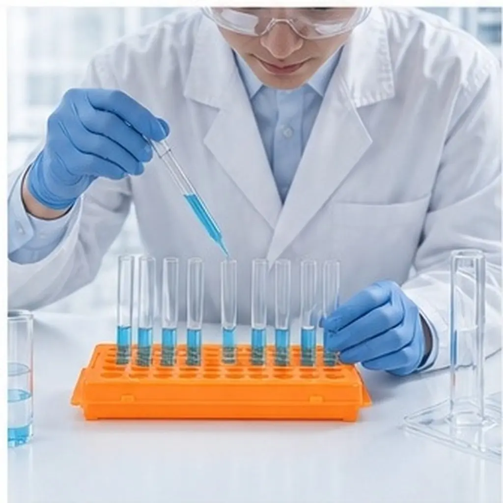 Test Tube Holder for Laboratory Use Plastic Rack Stand for Chemistry Glass Tubes Storage and Organization