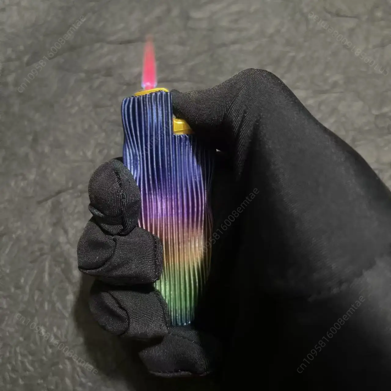 

New Ripple Rainbow Inflatable Lighter, Original Curved Shape Direct Charge Lighter, Cigarette Accessories, Men's Gift