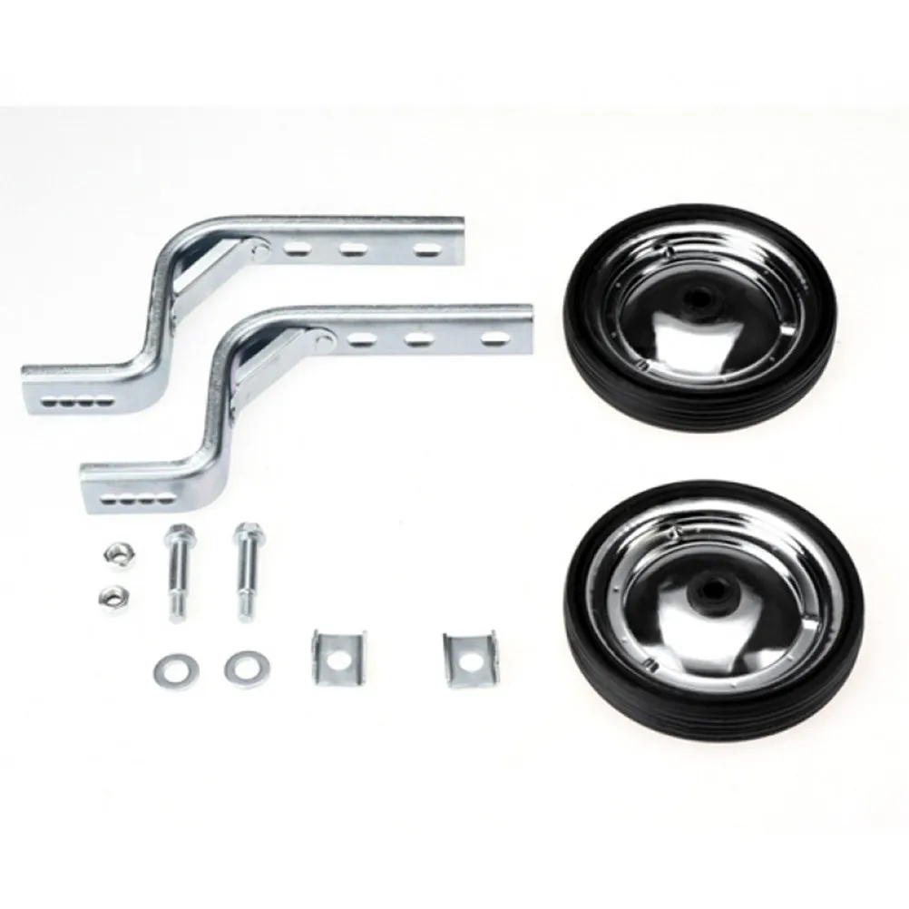 

2 Pcs Universal Heavy Duty Training Wheels for Kids Bicycle Adjustable Metal Rubber for 12 14 16 18 20 Inch Bike Balance Safety