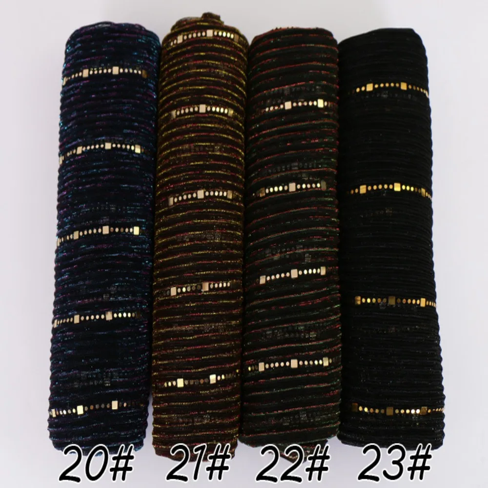 New Solid Color Shawl Female Korean Style Sequins Stripe Shawl Daily Accessories Scarves