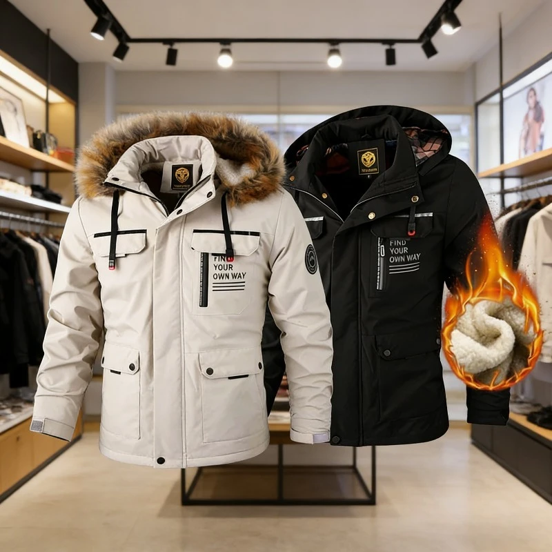 

Spring And Autumn New Men's Windbreaker Outdoor Soft Shell Windproof Waterproof Jacket Long-Sleeved Hooded Solid Color Jacket