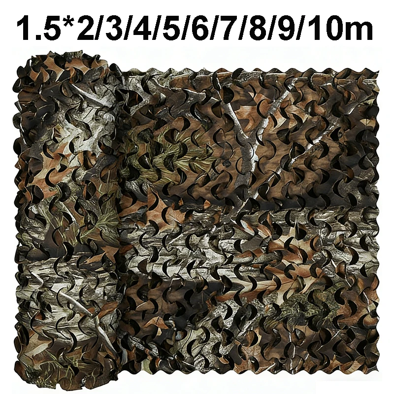 Camping Camo Netting Bulk Roll Mesh Cover Blind Net Camo Outdoor Sun Shade Shooting Hunting Fence Camouflage Net Awning Jungle