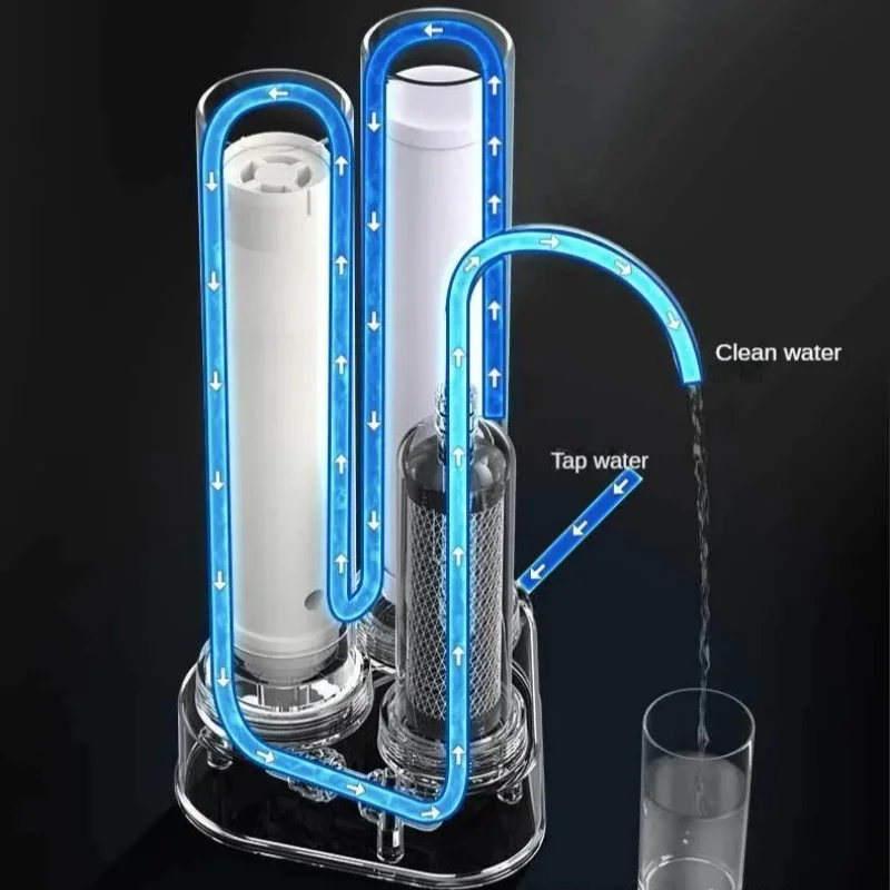

Household Kitchen Table Water Filter 304 Stainless Steel Ultrafiltration Water Purifier Direct Drinking