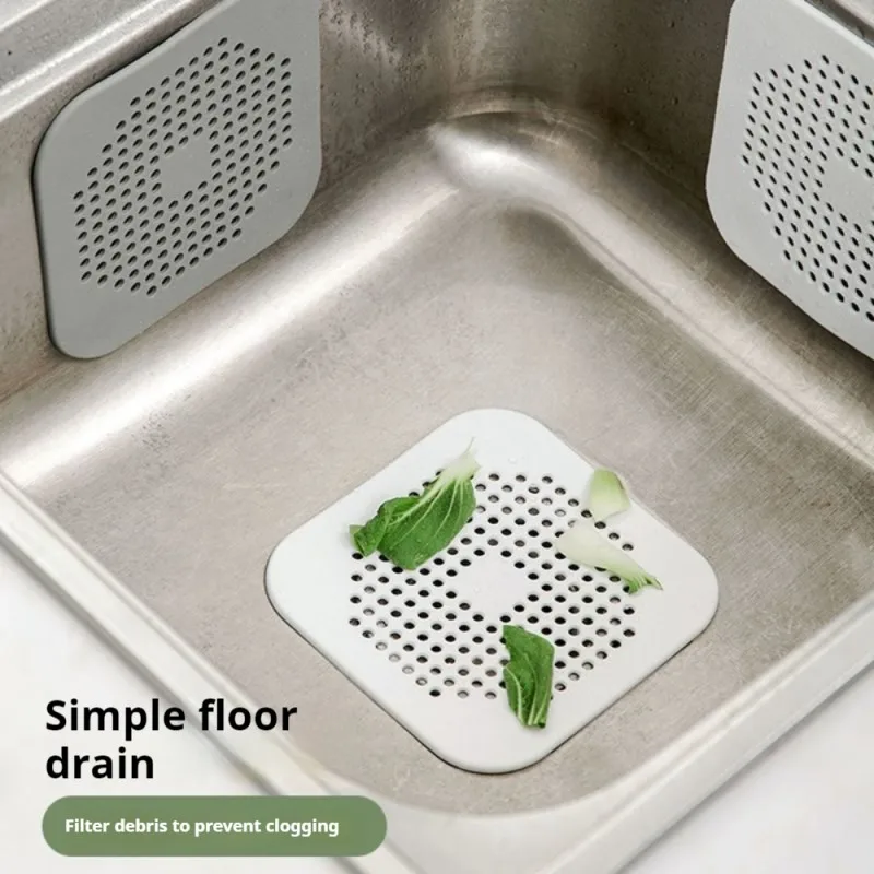 Sewer with Suction Cup, Floor Drain Mat, Kitchen, Bathroom, Anti Clogging Hair Filter