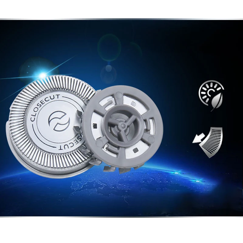 Razor substituição Blade Shaver Heads para PQ182, 183, 188, 189, 190, HQ4, cortador de cabeça de barbear