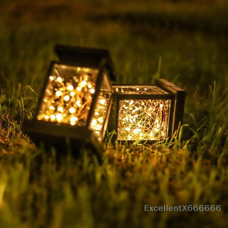 

1pc Hanging Candle Lamps Landscape Lighting Floor Lights Garden Decor Outdoor Solar Lights Retro Lantern Lights