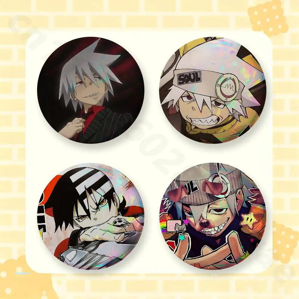 c.ai 2 Pieces Badge Brooches on Backpack Clothes Handmade Round Enamel Pins for Jewelry