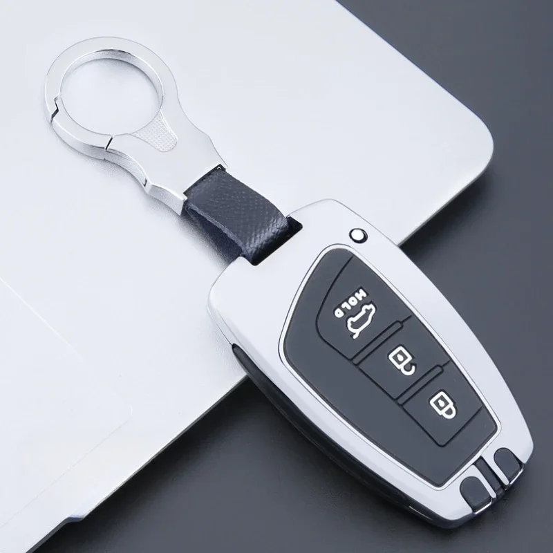 Luxury Car Key Case Cover for Hyundai IX35 IX45 Elantra Santafe Equus Genesis