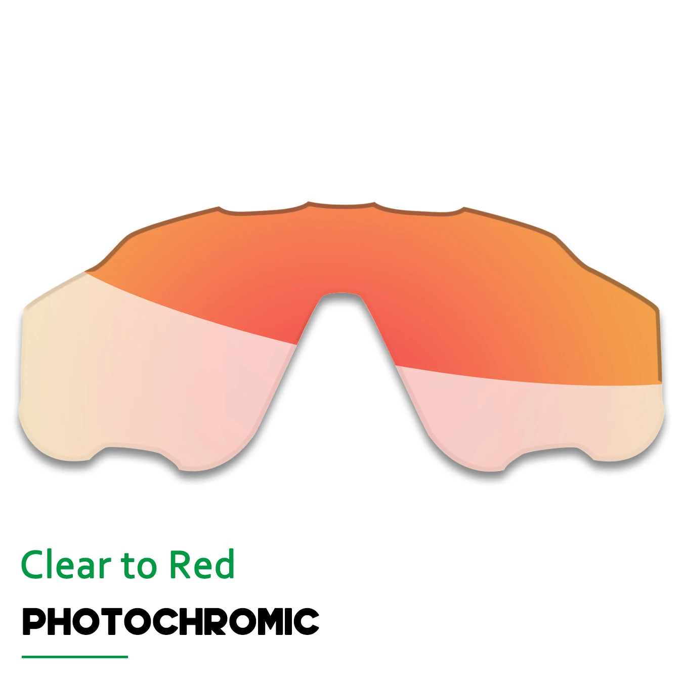 

Transition Clear to Red Replacement Lenses for Oakley Jawbreaker OO9290 Jawbreaker Asian Fit OO9270