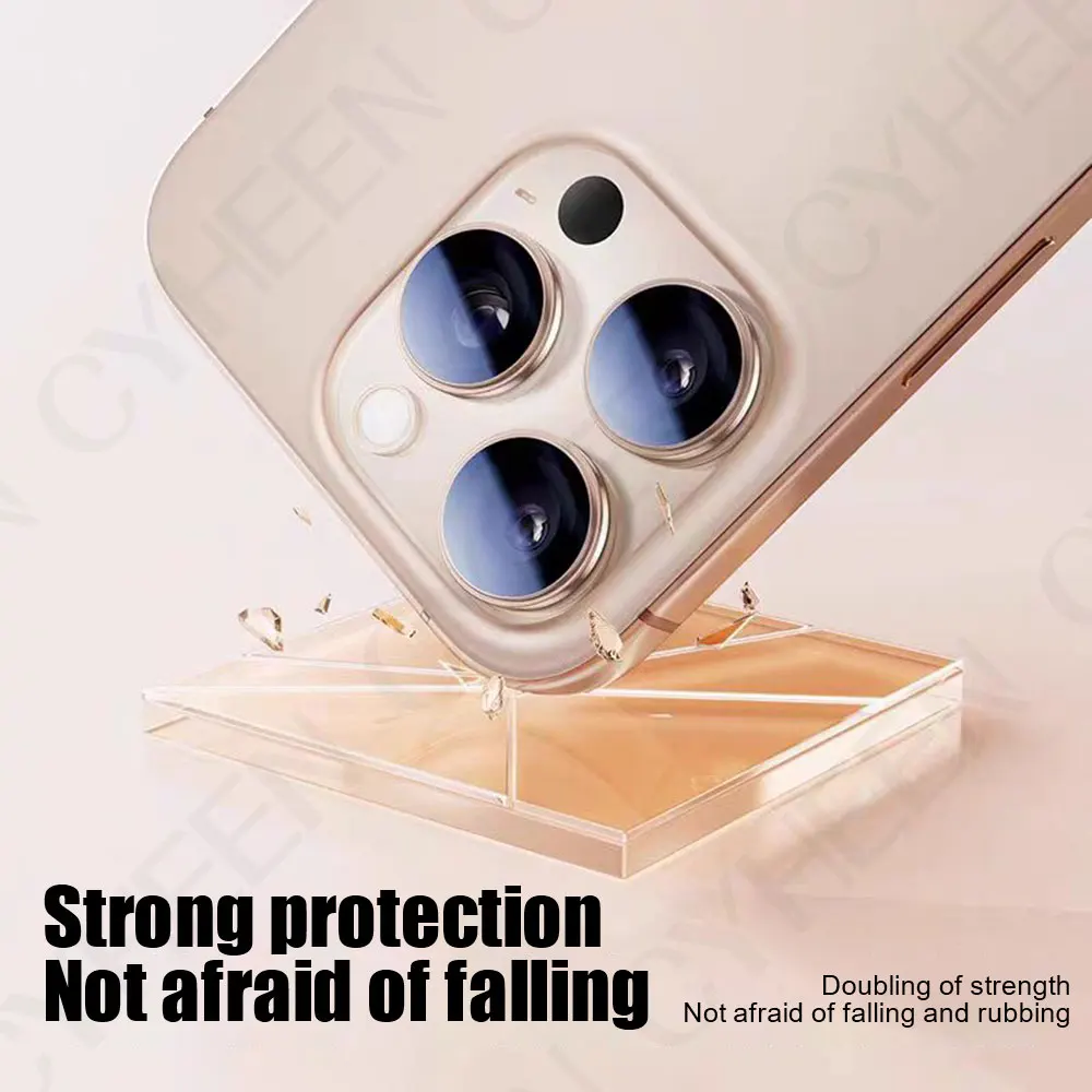 2Pcs Camera Protector for iPhone 16 Pro Phone Screen Protector 15 Plus 14 Pro Max 13 Camera Lens Protective Film 12 11 XR XS Max - náhled 6