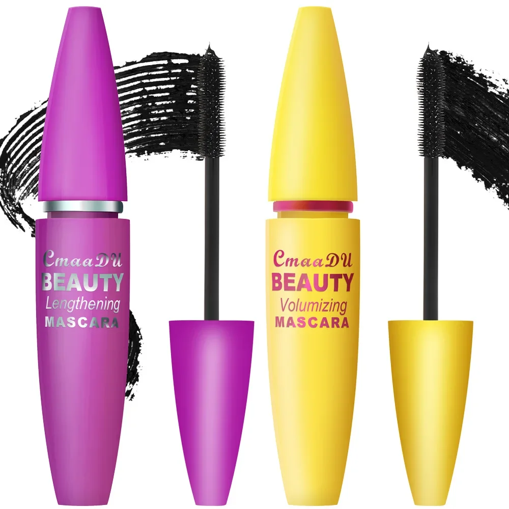 Mascara impermeabile 4D allunga l'arricciatura volumizza le ciglia ad asciugatura rapida a prova di sbavature trucco dall'aspetto naturale a lunga durata