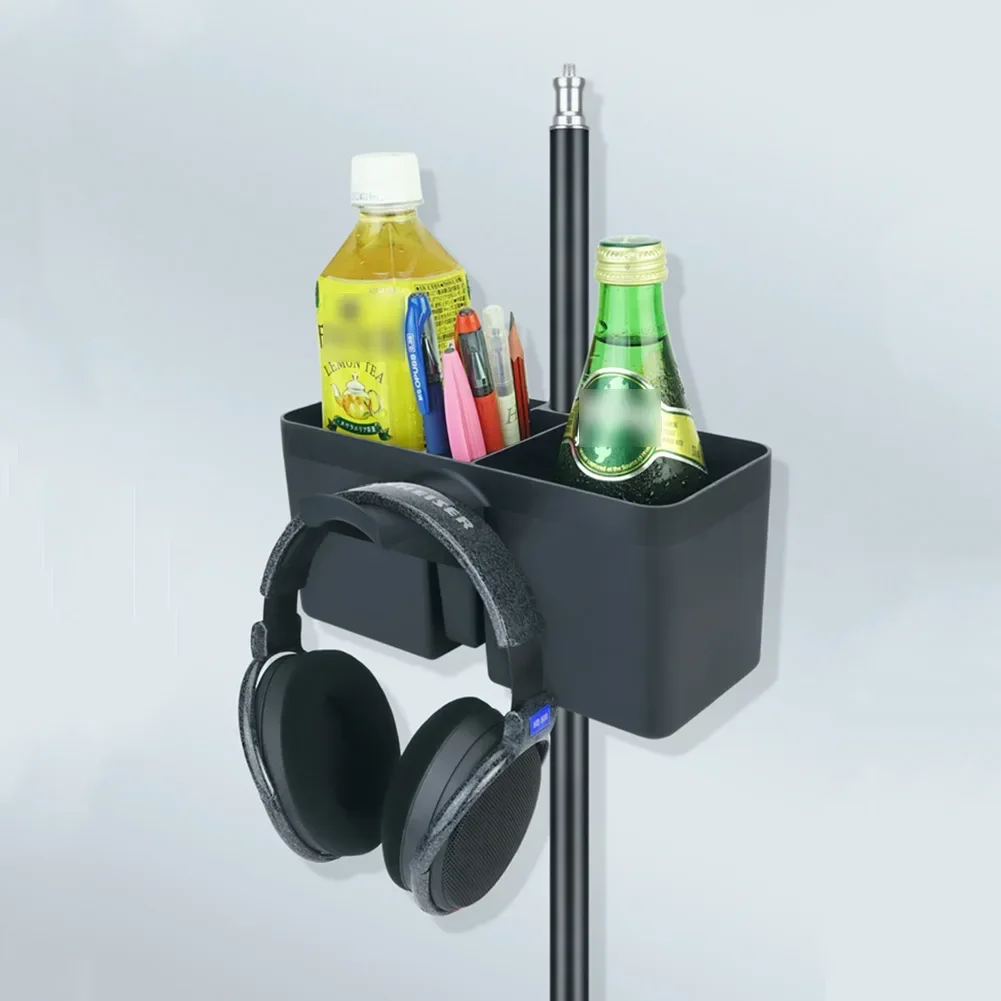 Microphone Stand Tray Drink Holder Headphone Phone Clip For Tripod Bracket Mount Music Mic Stand Cup Water Bottle Tray Holders