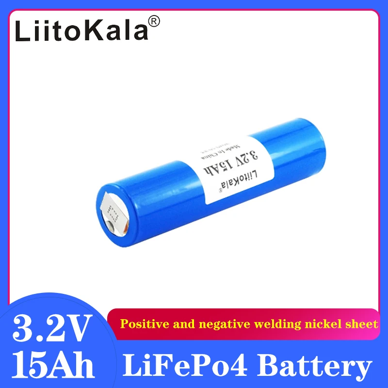 1-6ชิ้น liitokala 33140 3.2V LiFePO4 15Ah baterai litium เซลล์3.2V สำหรับ DIY 12V 24V E-Scooter เครื่องมือไฟฟ้าชุดแบตเตอรี่