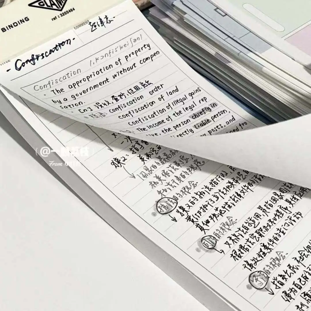 50 fogli Creative Desktop Plan Book Notepad Non appiccicoso Note Plan messaggio Memo Extended Tearable Notes Book Schedule Note Paper