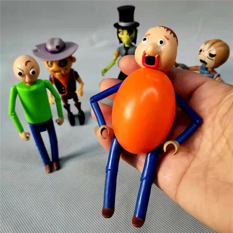 15cm cartoon Baldi's VS pirates action figure joint doll PVC kids collection model toy arms legs can move