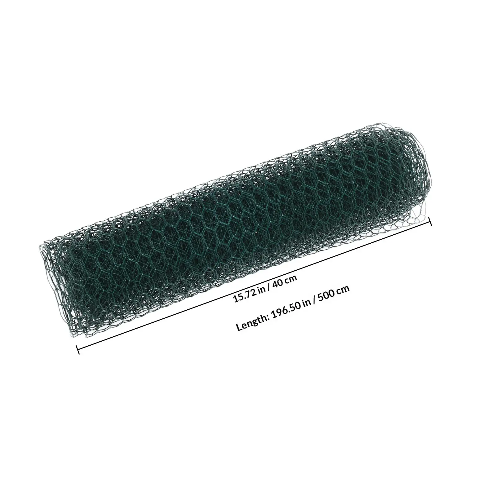 40Cm×500Cm Chicken Wire Mesh Green Hexagonal Iron Net For Garden Fence Rabbit Cage Poultry Netting Floral Arrangement Supply Diy view 2