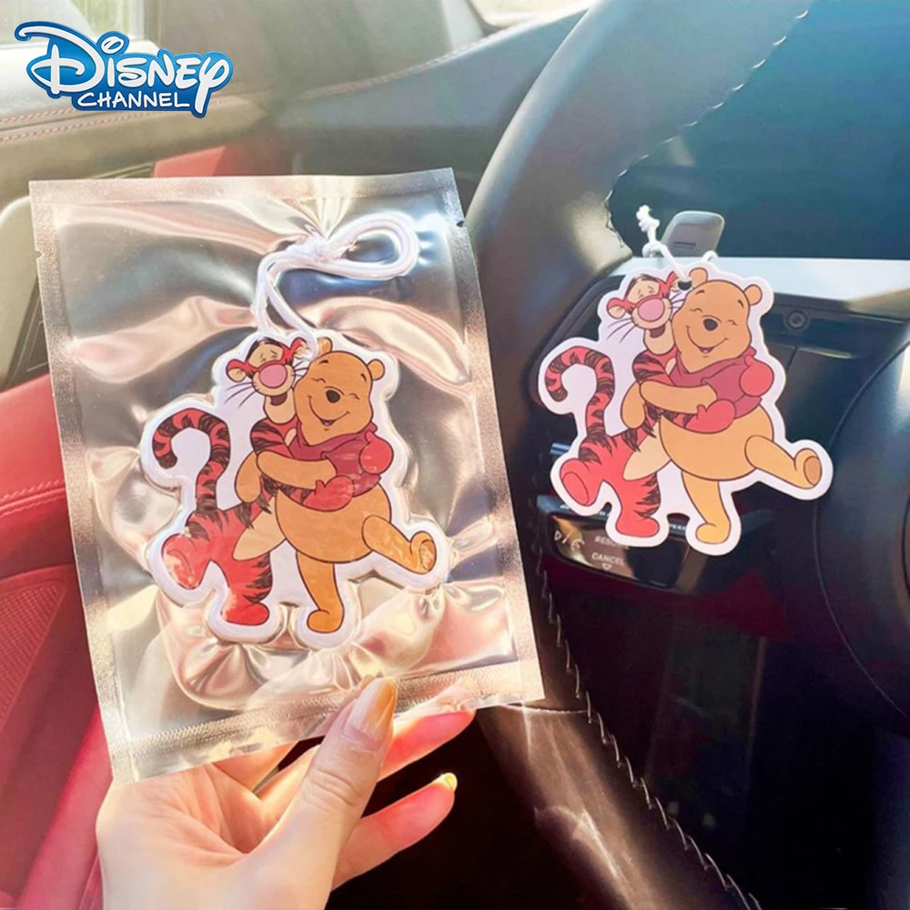 Disney Winnie the Pooh Car Perfume Tablet Pendant Kawai Pooh Bear Auto Interior Air Freshener Aromatherapy Party DIY Decorations