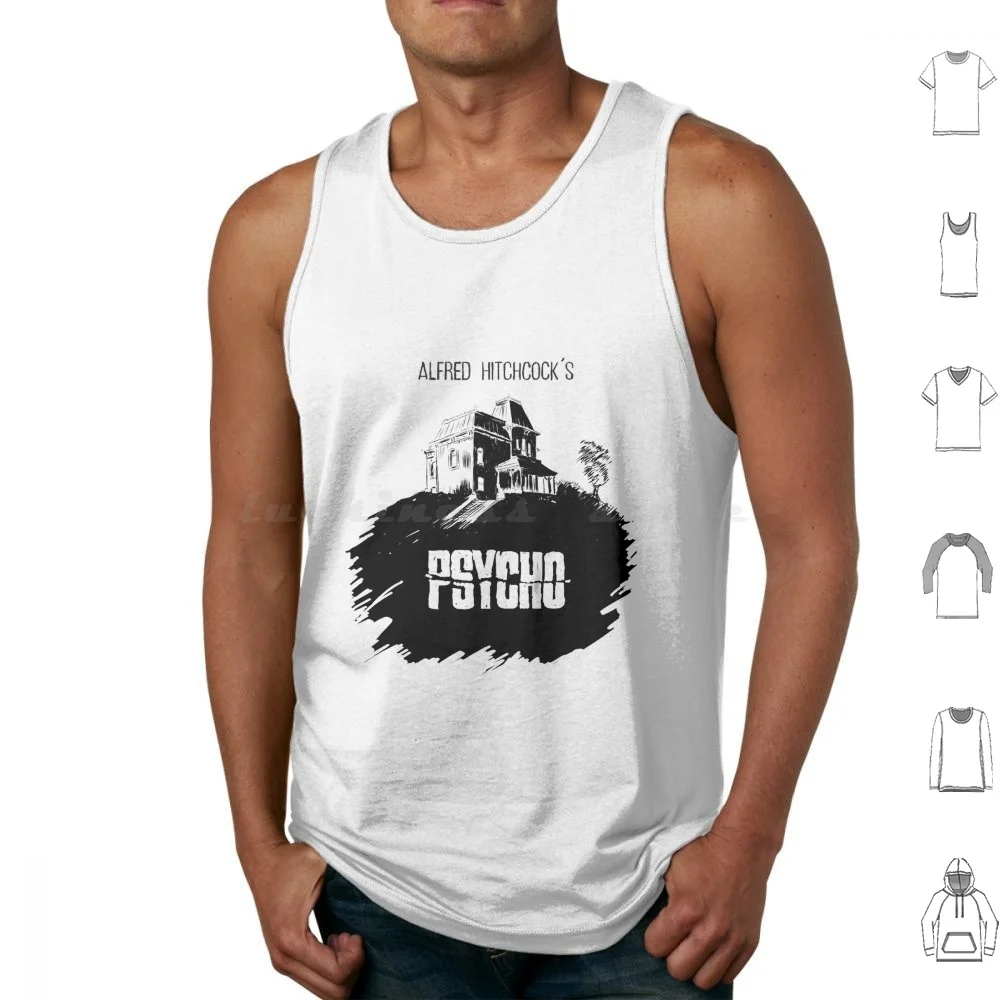 ¡Psico de Alfred Hitchcock de Burro! Camisetas sin mangas Chaleco sin mangas Bates Mansion Hotel Hitchcock Psycho Psicosis Norman Bates