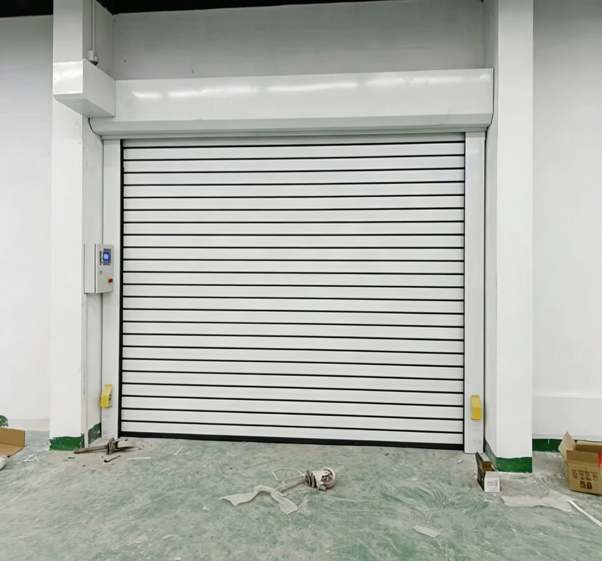 High Quality Slatted Aluminum Alloy Garage Door Motor Driven Heavy Duty Garage Door Corrosion Resistant Long Lasting Garage Door