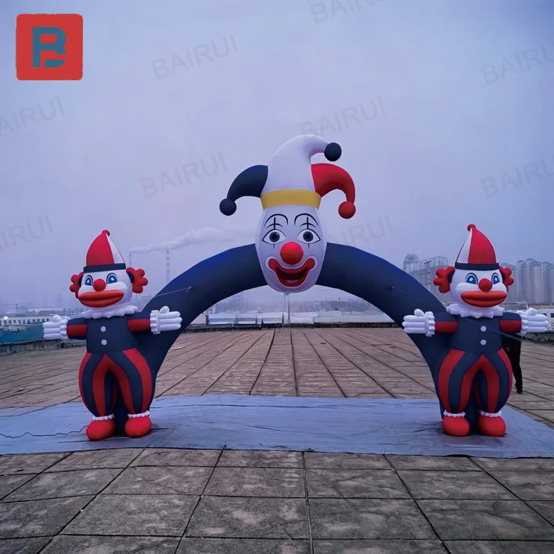 Inflatable clown archway, circus performance inflatable advertisement, circus clown archway entrance
