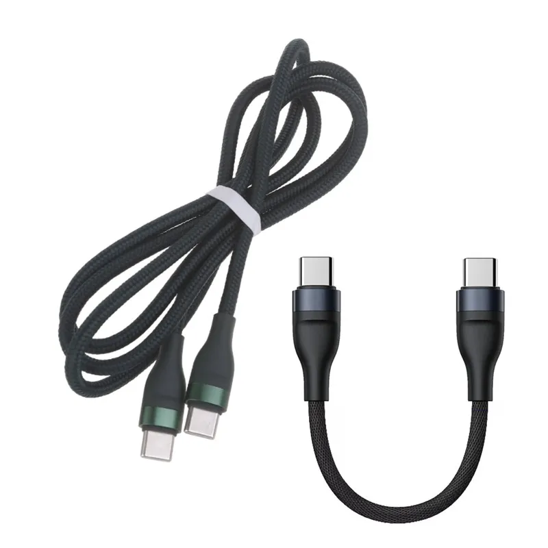 Cabo USB C para USB Tipo C, Carregamento Rápido PD, Cabo de fio carregador para Macbook, Samsung, Xiaomi, Huawei, 2m, 66W