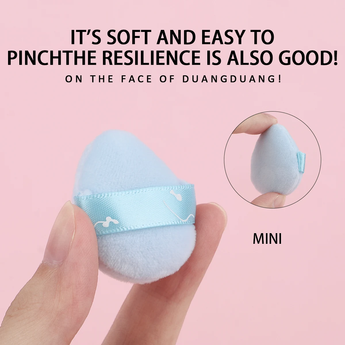 بدلات مكياج منفوخة مع صناديق ، نفخة بودرة مخفوقة ، قفزة ناعمة ، تستخدم لمكياج الوجه ، لونين ، 6